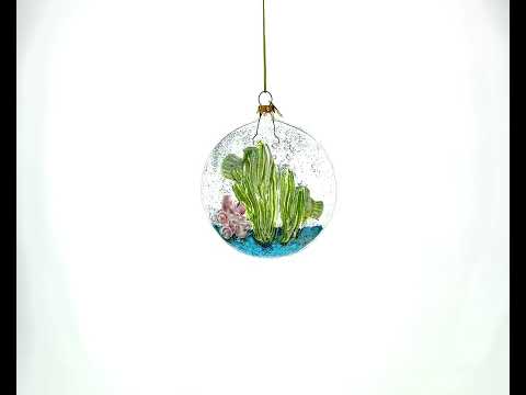 Weihnachtsschmuck aus Glas: Korallenfische im Aquarium