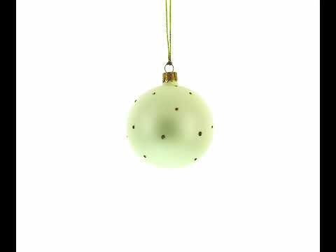 Adorno navideño de bola de cristal de Rudolf, el reno de la nariz roja, de 8,25 cm.