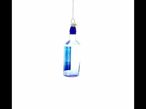 Weihnachtsschmuck aus Glas, einer Wodkaflasche