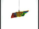 Tennessee State Symbols Blown Glass Christmas Ornament
