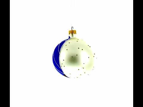 Adorno navideño de bola de cristal de 4 pulgadas con la bruja en Halloween