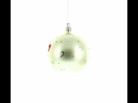 Adorno navideño de bola de cristal para futura madre de 4 pulgadas