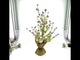 Easter Berry & Egg Floral Arrangement – Rustic Spring Tabletop Centerpiece with Burlap Base