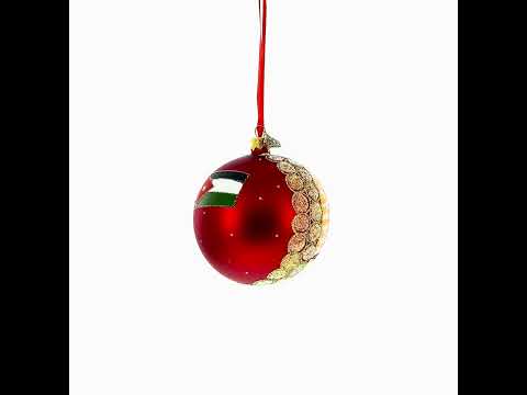 Petra, Jordan Glaskugel-Weihnachtsschmuck 10 cm