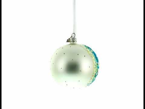 Adorno navideño de bola de cristal de 10 cm, "Ramas con flor de almendro" de Vincent Van Gogh, 1890