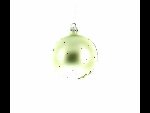 Hamsters Glass Ball Christmas Ornament 4 Inches