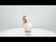 Ram with Bell Glass Christmas Ornament