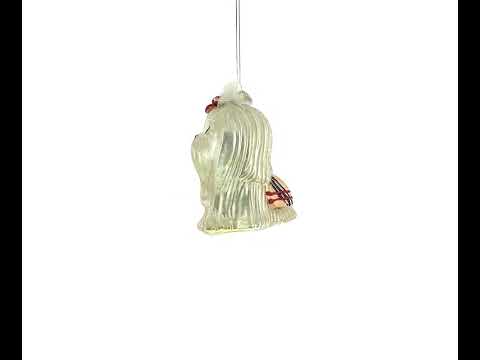 Shih Tzu Glas-Weihnachtsschmuck