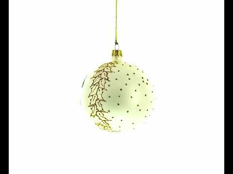Adorno navideño de bola de cristal con forma de tren "Happy Choo-choo" de 4 pulgadas