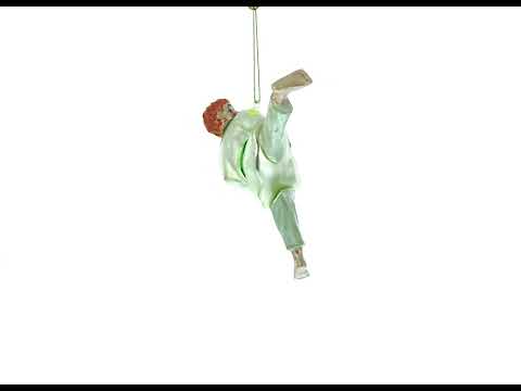 Judo-Kampfsport-Weihnachtsschmuck aus Glas