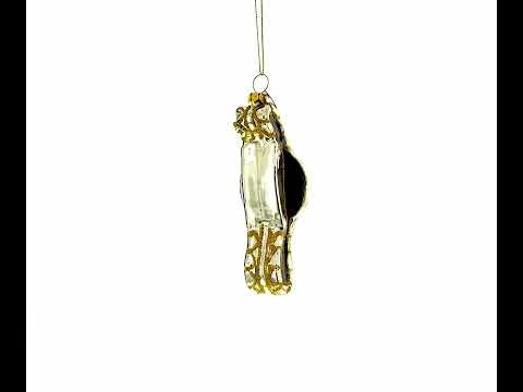 Golden Watch Glass Christmas Ornament