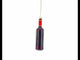 Santa’s Red Wine Bottle Blown Glass Christmas Ornament