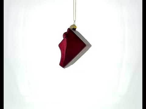 Retro Typewriter Mini Glass Christmas Ornament
