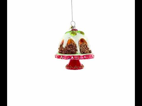 Weihnachtsschmuck aus glasiertem Kuchenglas