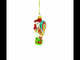 Vibrant and Colorful Rooster Glass Christmas Ornament