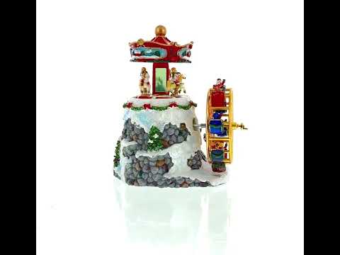 Musical Christmas Figurine with Rotating Motion