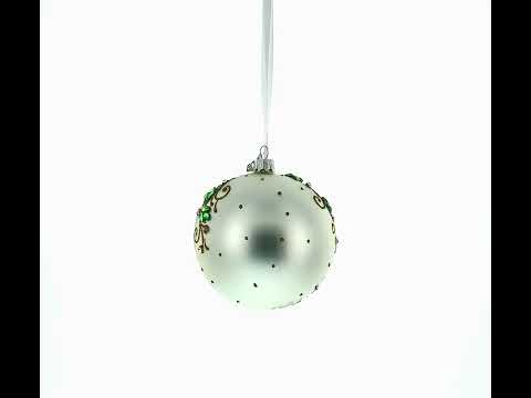 Fort Worth Stockyards, Texas Glass Ball Christmas Ornament 4 Inches