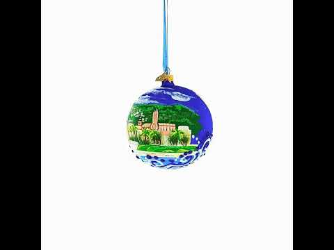 Cathedral of Santa Maria of Palma (La Seu), Mallorca, Spain Glass Ball Christmas Ornament