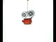 Retro Camera Movie Player Glass Christmas Ornament