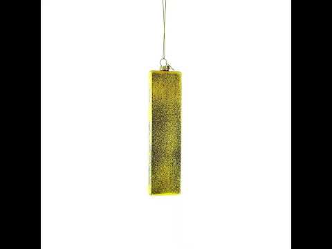 Butter Stick Glass Christmas Ornament