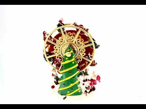 Drehendes Riesenrad des Weihnachtsmanns – Musikfigur