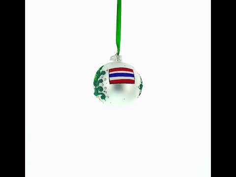 Phang Nga Bay Beach, Phuket, Thailand Glass Ball Christmas Ornament 3.25 Inches