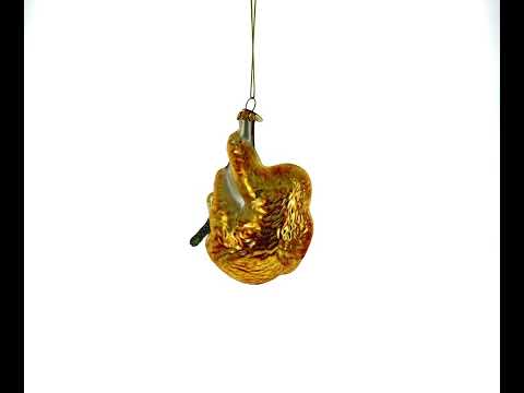 Hanging Sloth Glass Christmas Ornament