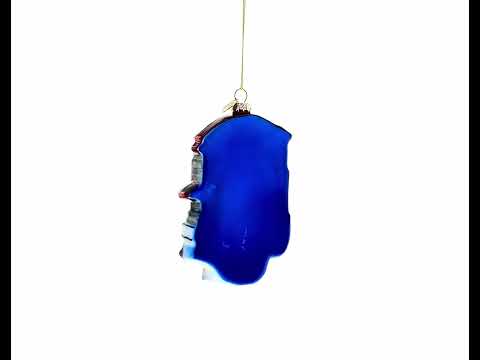 Iconic New York Landmarks Blown Glass Christmas Ornament