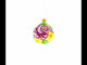 Pink Roses Glass Ball Christmas Ornament 3.25 Inches