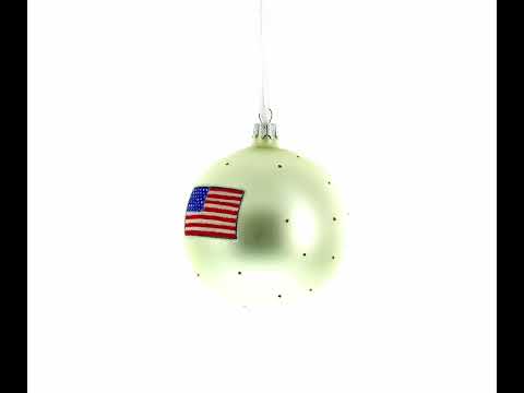 Adorno navideño de bola de cristal con forma de elefante republicano de 4 pulgadas