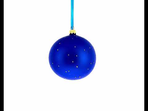 Gelbe Schulbus-Glaskugel, Weihnachtsschmuck, 10 cm