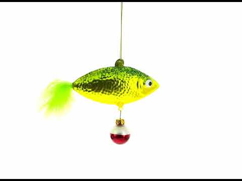 Adorno navideño de cristal "Gone Fishing"