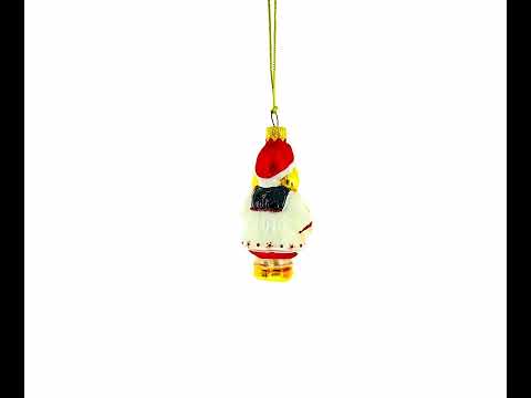 Rotkäppchen-Weihnachtsornament aus Glas
