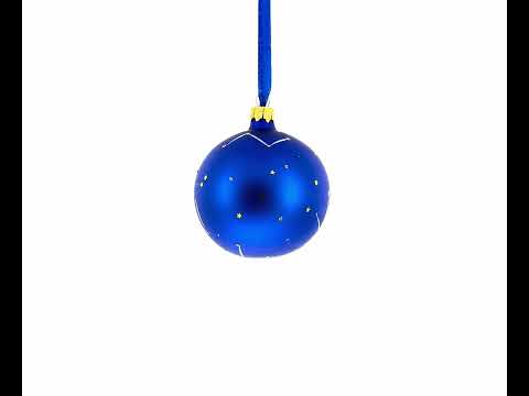 Adorno navideño de bola de cristal con el signo del horóscopo Tauro, 3,25 pulgadas