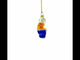 Goat Holding Hat Glass Christmas Ornament
