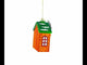 Italian Pizzeria with Santa Blown Glass Christmas Ornament