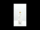 White Bunny Glass Christmas Ornament