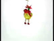 Hen Adorned with a Hat Glass Christmas Ornament