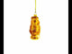 Hamster with Wheat Glass Christmas Ornament