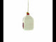 Farm Fresh Milk Jug Blown Glass Christmas Ornament