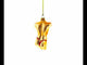 Male Torso Glass Christmas Ornament