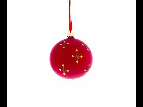 Adorno navideño de bola de cristal ucraniano de San Nicolás con la Biblia, 8,25 cm