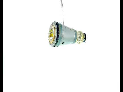Mars Space Shuttle Glass Christmas Ornament
