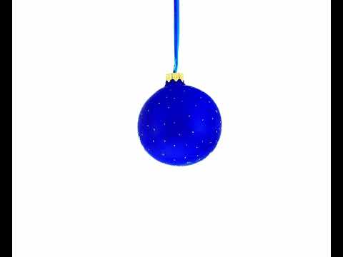 Adorable Baby Deer Glass Ball Christmas Ornament 3.25 Inches