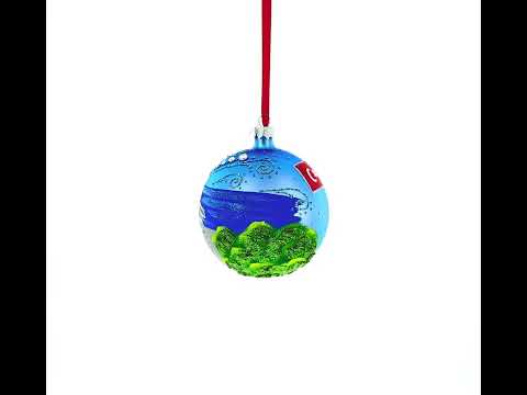 Kaleici Center of Antalya, Turkey Glass Ball Christmas Ornament 4 Inches