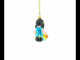 Girl With Goose Glass Christmas Ornament