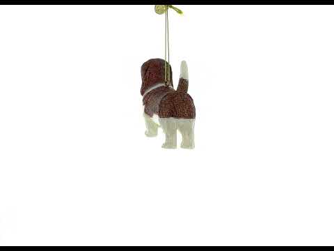 Weihnachtsschmuck aus Glas, Cocker Spaniel