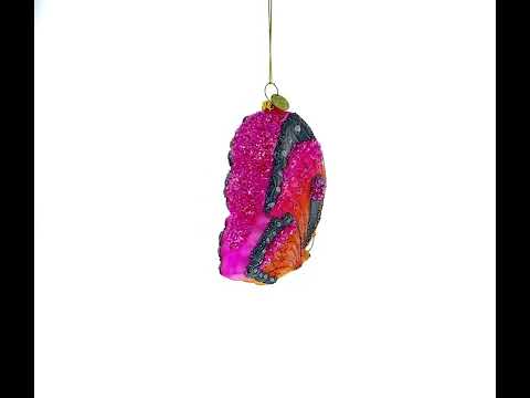 Butterfly Glass Christmas Ornament