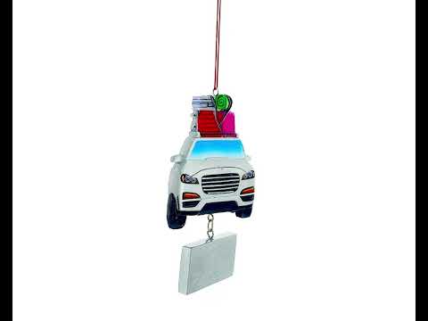 Are We There Yet Family Vacation Road Trip Resin Christmas Ornament