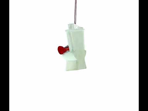 Klempnerthron, Toilette und Werkzeug, Weihnachtsbaumschmuck aus Kunstharz